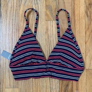 Aerie Red White and Blue Bikini Top NWT